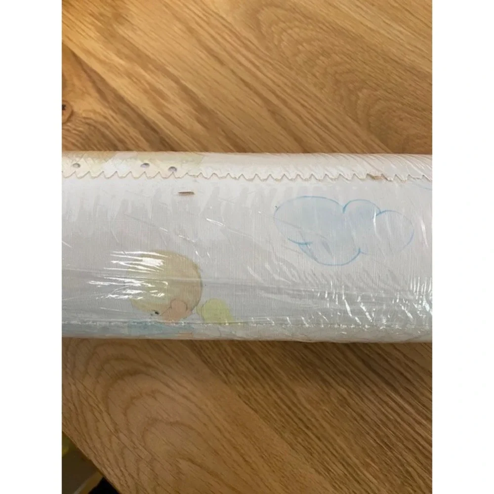 VTG Precious Moments Style Wallpaper 2 Rolls Collins & Aikman Angels Pastel NOS